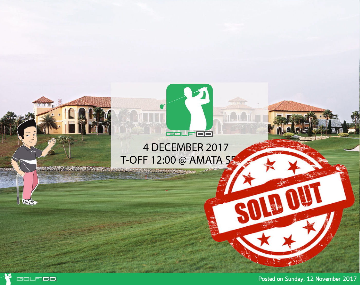 GOLFDD EVENT at AMATA SPRING SOLD OUT in 36 Hours 