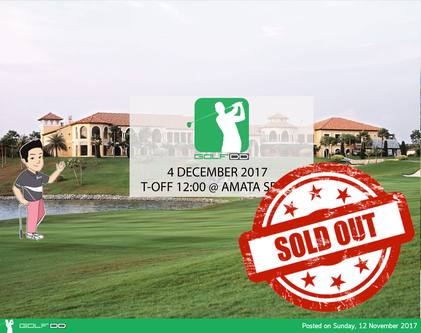GOLFDD EVENT at AMATA SPRING SOLD OUT in 36 Hours