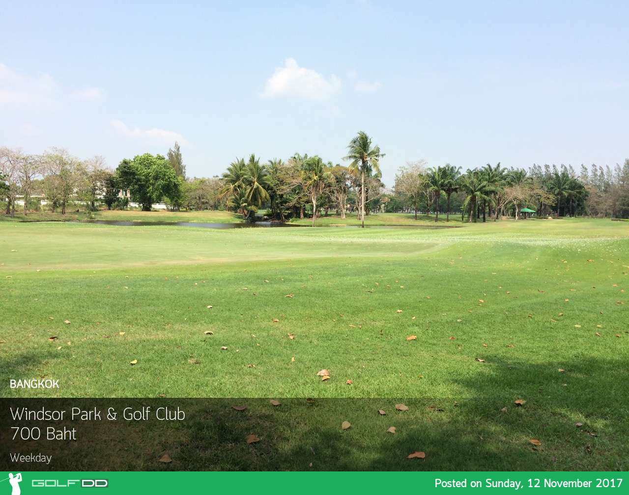 Windsor Park & Golf Club - เริ่มดีใจ อากาศเย็นๆ ออกรอบสบายๆ ราคาไม่ถึง 500 บาท พรุ่งนี้ 