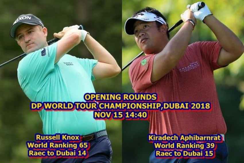 บ่ายพฤหัสบดี เชียร์ โปรอาร์ม ใน DP WORLD TOUR CHAMPIONSHIP,DUBAI 2018 