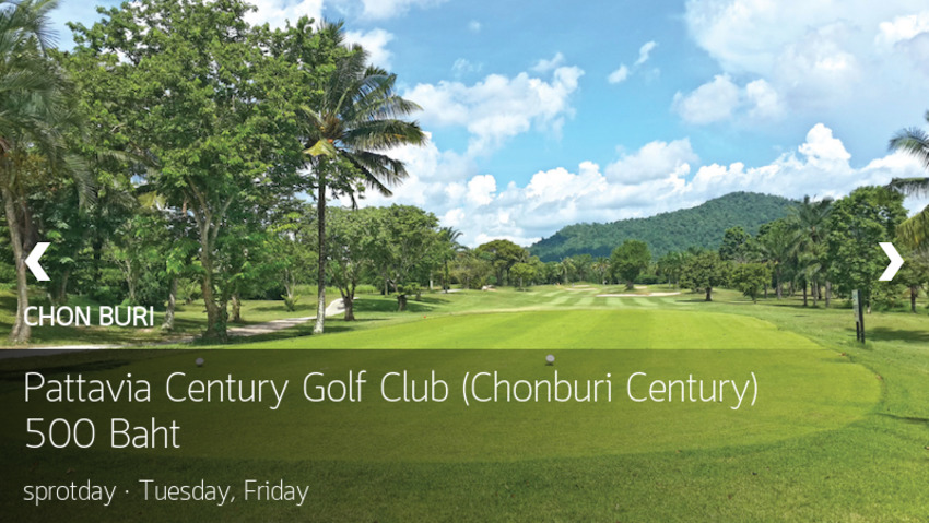 วันหยุด วันเที่ยว เลี้ยวไปออกรอบที่ Pattavia Century Golf Club ชลบุรี พร้อม Booking Teetime กับ golfdd จ่ายเงินที่สนามได้เลย 