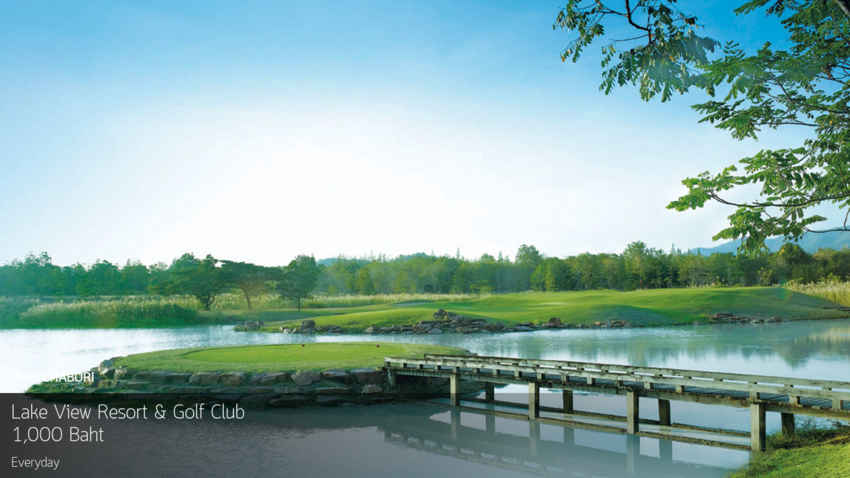 ลด 60% โปรจัดเต็ม ออกรอบแค่ 1,000 บาท ที่ Lake View Resort and Golf Club ชะอำ จองผ่าน Golfdd จ่ายหน้าสนามได้เลย 
