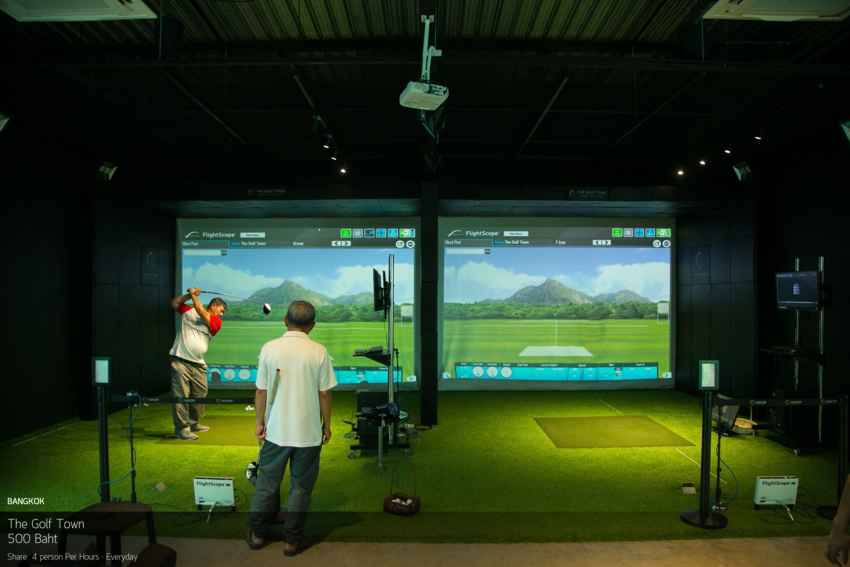 The Golf Town (Golf Simulator) ไม่ต้องเดินตากแดด ไม่ต้องจ่ายค่าแคดดี้และรถกอล์ฟ มิติใหม่ของวงการกอล์ฟที่นักกอล์ฟต้องร้องว้าว…! 