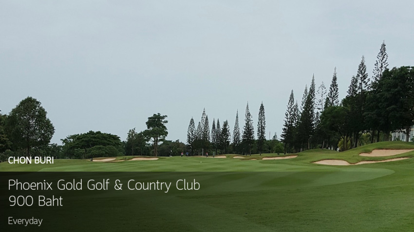 Phoenix Gold Golf & Country Club  ลดราคากรีนฟีเหลือเพียง 900 บาท เท่านั้นพลาดไม่ได้แล้ว 