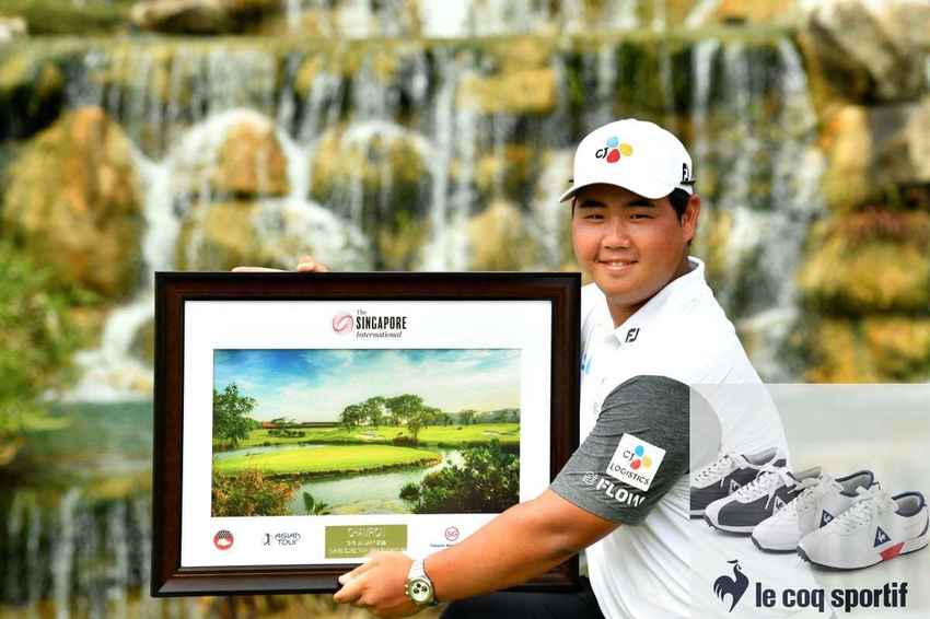 คิม จูฮยุง โปรเกาหลีใต้ สมาชิกออลไทยแลนด์กอล์ฟทัวร์ ที่คว้าแชมป์กอล์ฟเอเชียนทัวร์ รายการ  Singapore International 