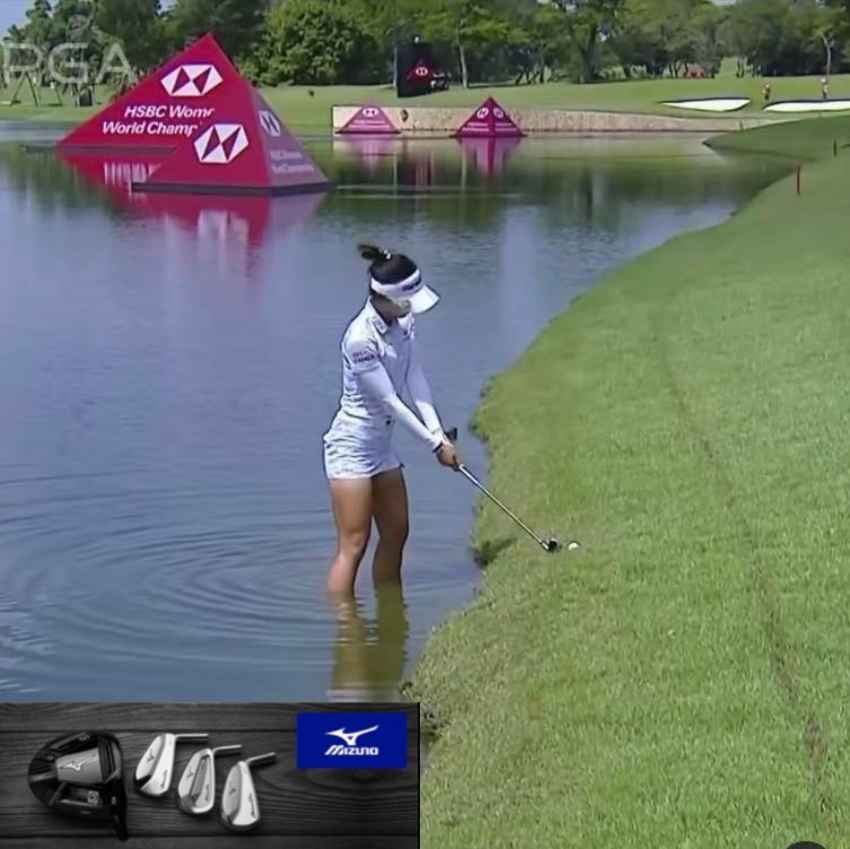 ช็อต 3 ที่หลุม 5 พาร์ 5 ก่อนเก็บพาร์หลุมนี้ได้สำเร็จ 