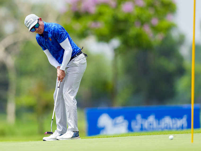 สัตยา  และอัมรินทร์ นำร่วมรอบแรกกอล์ฟไทยแลนด์พีจีเอทัวร์ "สิงห์-เอสเอที ปราจีนบุรี แชมเปี้ยนชิพ 2022" 