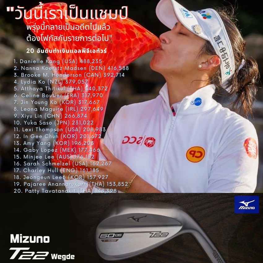 20 อันดับทำเงินแอลพีจีเอทัวร์ 