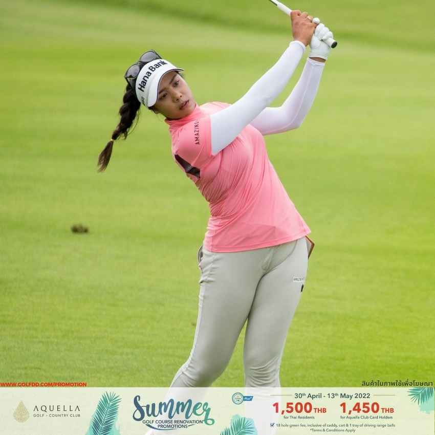 แพทตี้ ธวัชธนกิจ มือ 13 ของโลกกล่าวหลังจากขึ้นนำรอบแรกในกอล์ฟ เลดี้ส์ ยูโรเปี้ยนทัวร์ รายการ  Aramco Team Series-Bangkok 