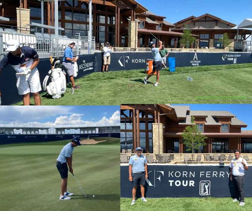 เข้มข้น ลิมพะสุต ฝึกซ้อมรอบ กับโค้ช ป้อมเพ็ชร  สารพุทธิ  ก่อนทำการแข่งขัน  KORN FERRY TOUR  สัปดาห์นี้ 