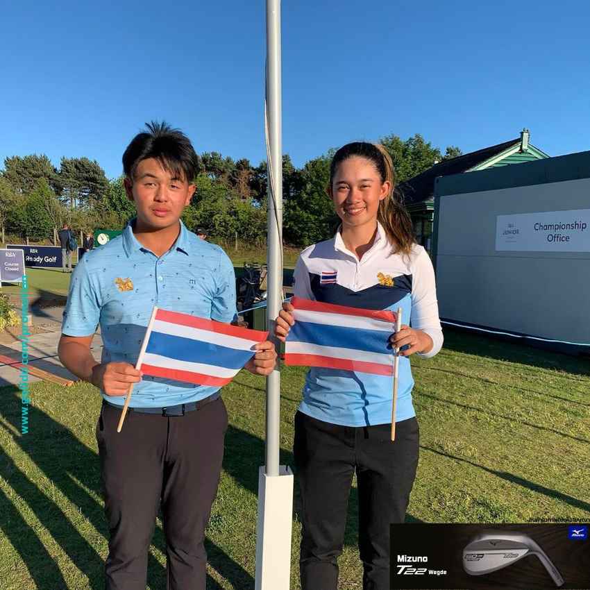 “ทีเค” รัชชานนท์ ตีรอบสอง 5 อันเดอร์ 67 สกอร์รวม 6 อันเดอร์ อยู่ที่ 2 ร่วม กอล์ฟ  The Junior Open Championship 