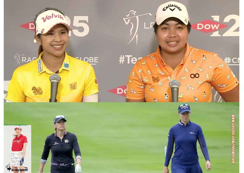 ผลงาน 8 สาวไทย  ในรอบแรก รายการ Dow Great Lakes Bay Invitational ที่รัฐมิชิแกน สหรัฐอเมริกา เมื่อวันที่ 13 กรกฎาคม 