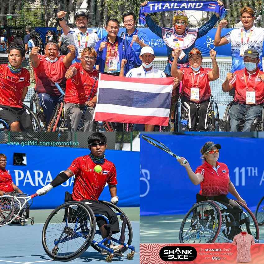 วีลแชร์เทนนิสไทย ส่งท้าย อาเซียนพารา เก็บ 2 ทองปิดฉากกวาด 5 ทอง 1 เงิน 2 ทองแดง 
