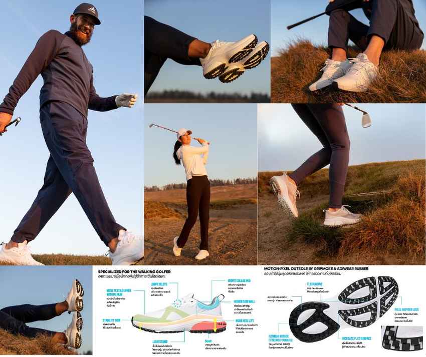 อาดิดาส กอล์ฟ เอาใจนักกอล์ฟผู้รักการเดิน กับรองเท้าแบบไร้ปุ่ม SOLARMOTION วางตลาดทั้งสุภาพบุรุษและสตรี 