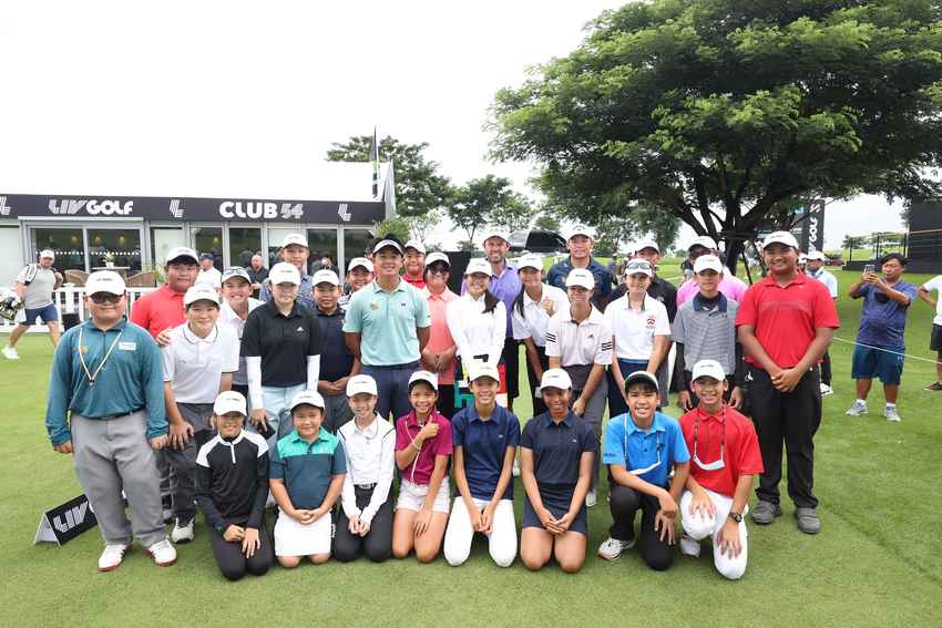 LIV Golf ร่วมสนับสนุนสมาคมพัฒนาประชากรและชุมชนเพื่อการกุศล ดาวดังของโลกนำโดย ลี เวสวู้ดส์ เปิดกอล์ฟคลินิกให้กับเยาวชนไทย 
