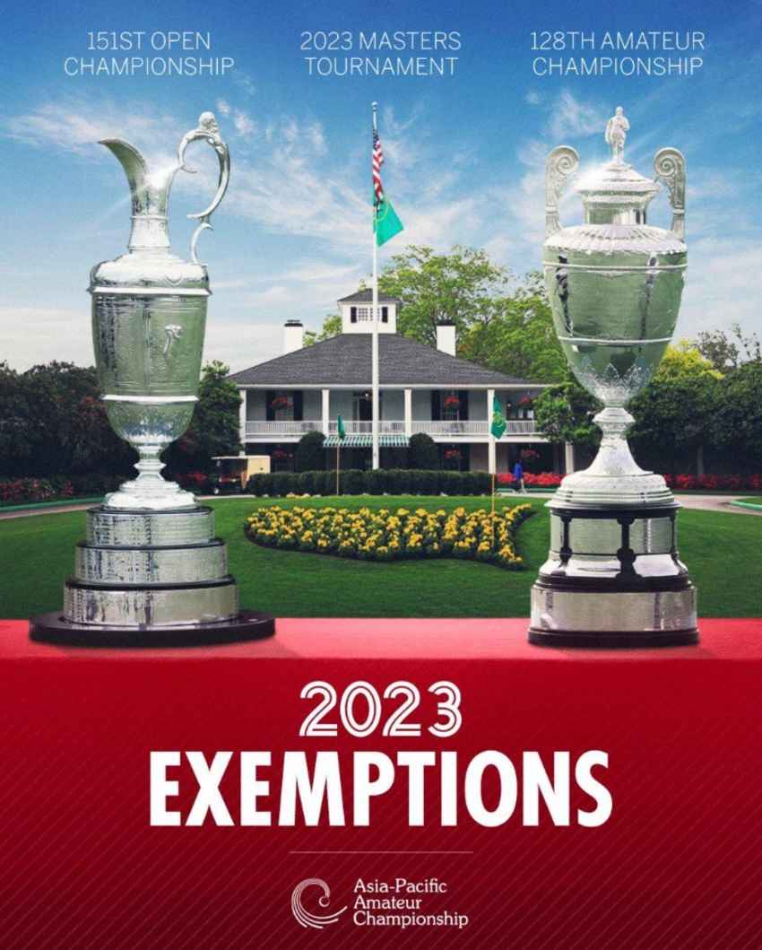 เอเชีย-แปซิฟิก อเมเจอร์ แชมเปียนชิพ ชิงตั๋ว The Masters -The Open 