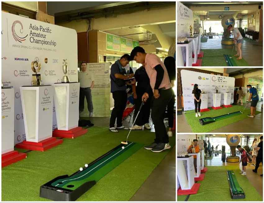 ได้รับความสนใจอย่างเนื่องแน่นกับถ้วยแชมป์ 2 จาก 4 รายการเจอร์ทั้ง  The Maters และThe Open ซึ่งจัดแสดงคู่กับถ้วยการแข่งขันรายการ  Asian-Pacific Amateur Championship 