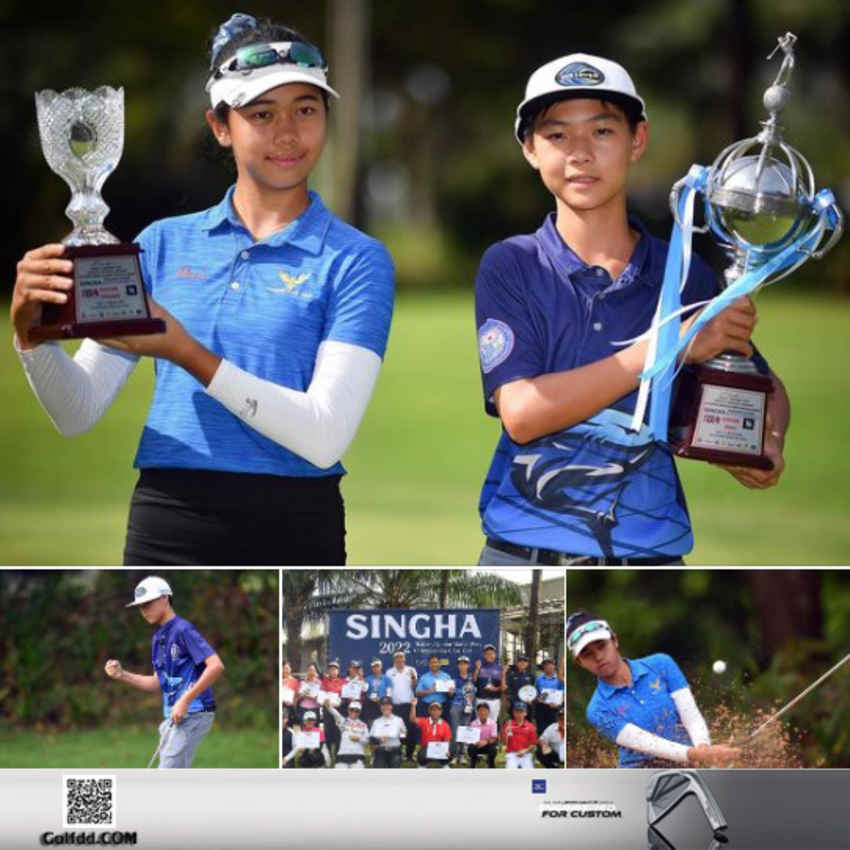 พากเพียร-วิรดา คว้าแชมป์สวิง สิงห์ แมตช์เพลย์ จูเนียร์ 