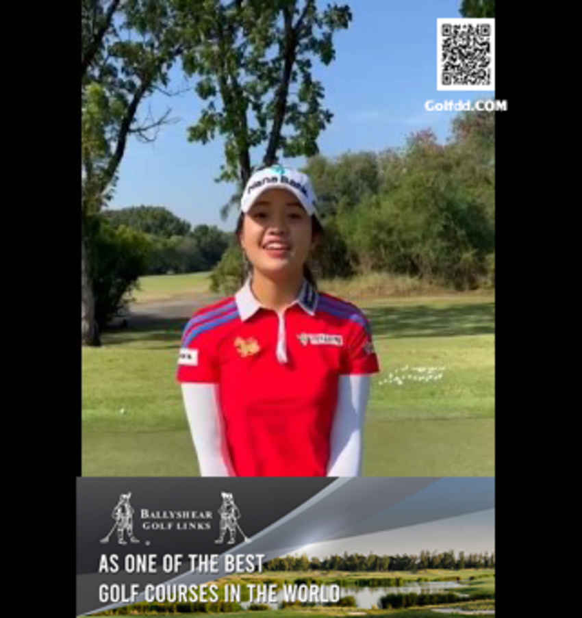 'โปรว่าน-จารวี '  ออกมาสวัสดีปีใหม่แฟนกอล์ฟชาวไทย 