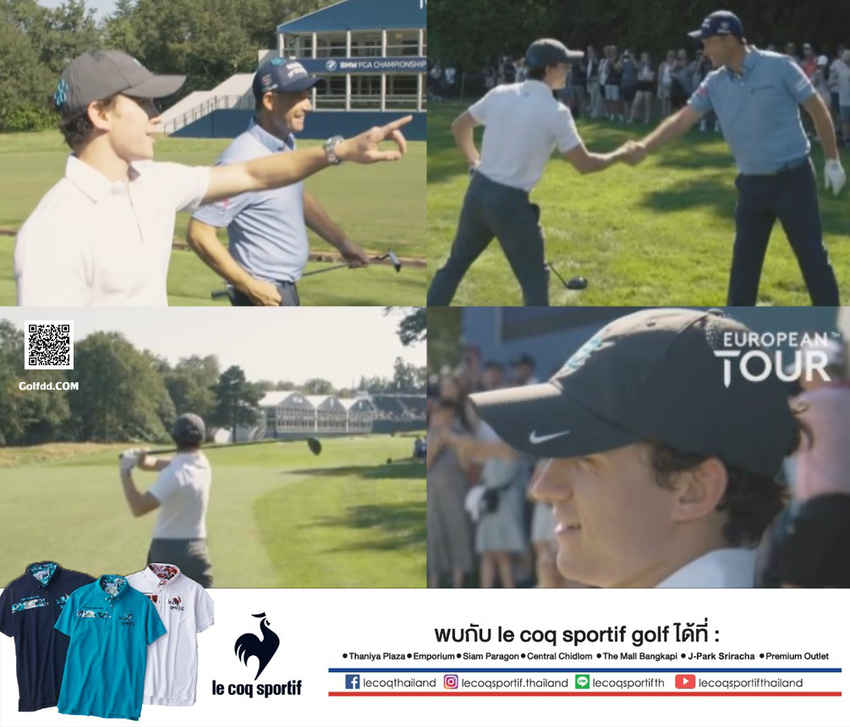 มาดู ลีลาสวิงของสไปดี้ Tom Holland ที่ Padraig Harrington ยังต้องแซว 
