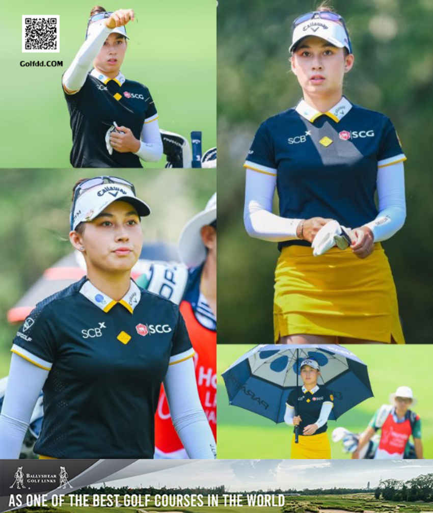เอาใจช่วยวันนี้ “จีโน่” อาฒยา ฐิติกุล  ในการเล่นรอบสาม Honda LPGA Thailand 2023 