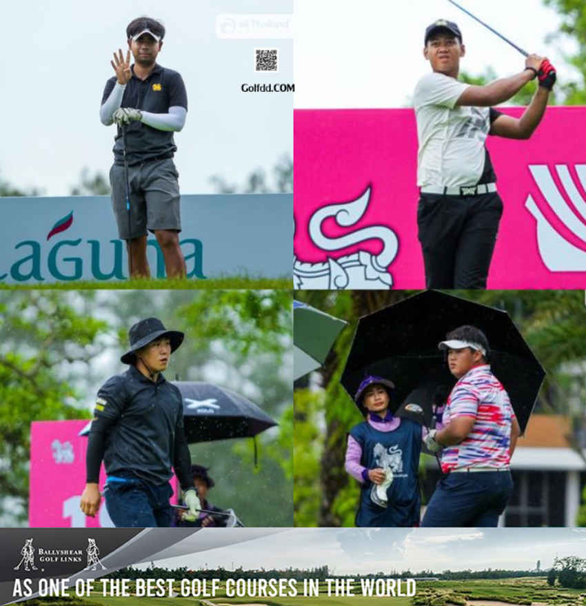 สุรัช ทศวิชิต นักกอล์ฟสมัครเล่น และเดชาวัตร เพชรประยูร จบอันดับหนึ่งร่วม ในการเล่นรอบมันเดย์ควอลิฟาย รายการ สิงห์ ลากูน่า ภูเก็ต โอเพ่น 