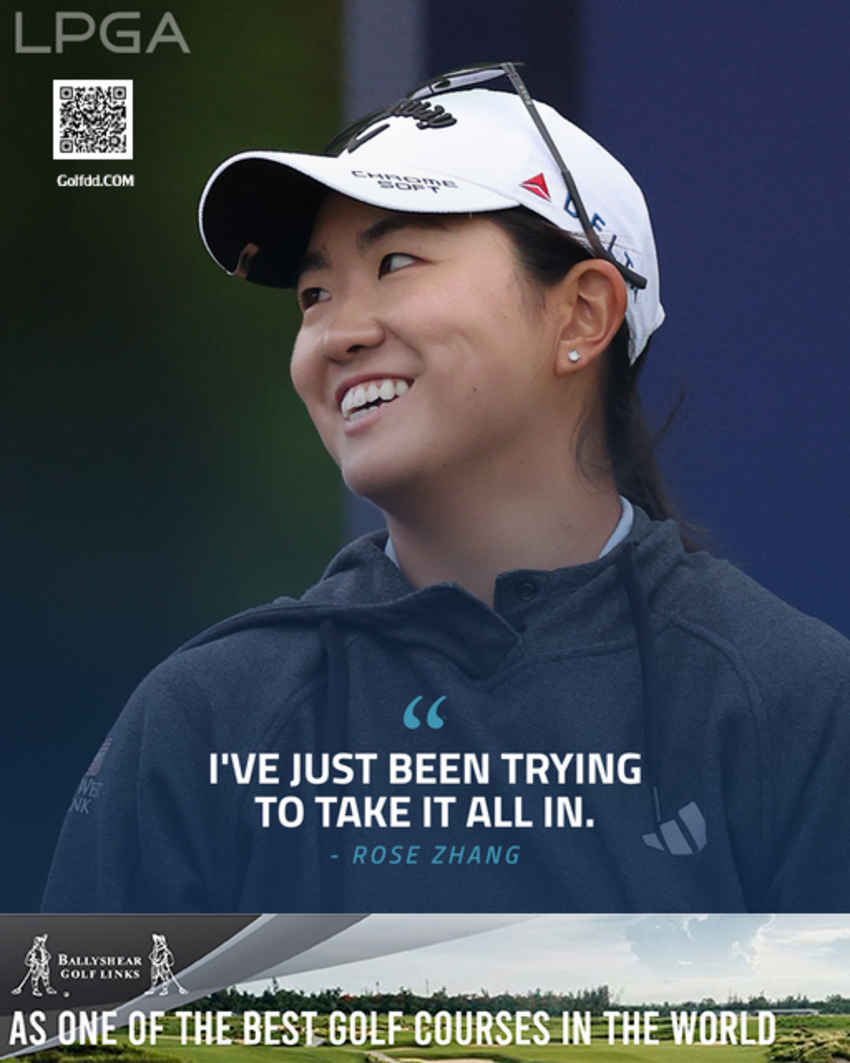Rose Zhang อดีตนักกอล์ฟสมัครเล่นมือ 1 โลก ขึ้นนําสองช็อตใน 11 อันเดอร์ที่ Mizuho Americas Open 
