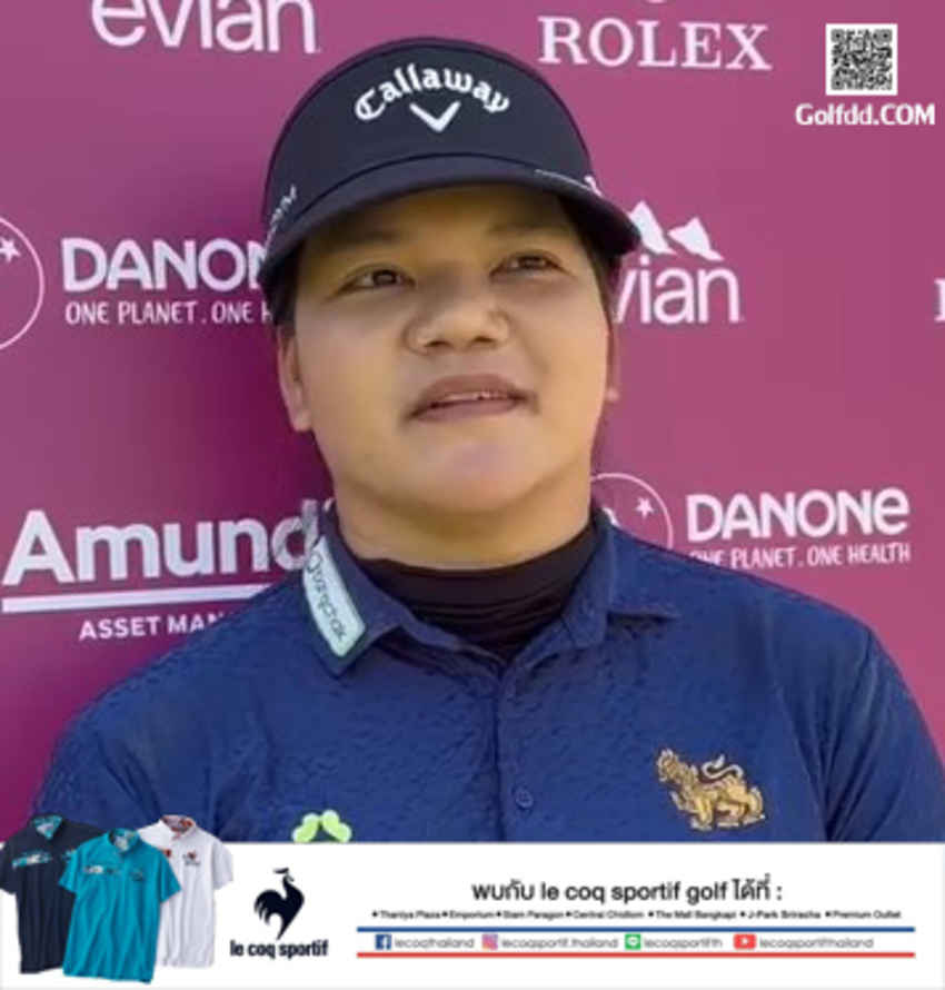 "แจน" วิชาณี มีชัย ให้สัมภาษณ์หลัง  รั้งอันดับที่สองร่วม ตามหลัง พอลลา รีโท จากแอฟริกาใต้ ผู้นำอยู่ 2 สโตรก 