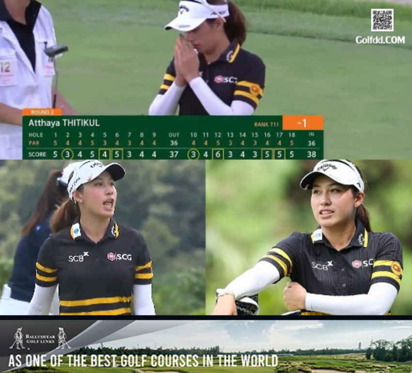 อาฒยา ฐิติกุล  ตามผู้นำ 5 สโตรก  รั้งอันดับ11ร่วม รอบสอง​ Hanwha​ Women's​ Open 