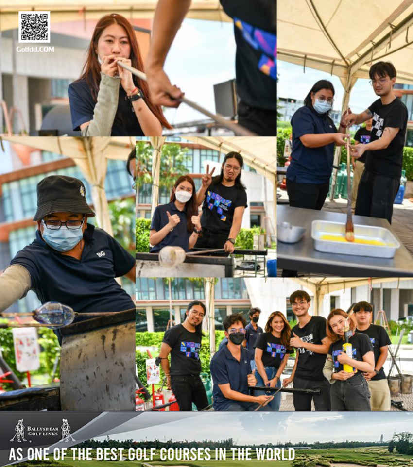 สมาคมกีฬากอล์ฟอาชีพสตรี ร่วมกับ บีจีซี กล๊าส สตูดิโอ เชิญร่วมชมวิธีการ  เทคนิคการเป่าแก้ว  และร่วมทดลอง ณ สนามแบล็คเมาเท่น กอล์ฟ คลับ 