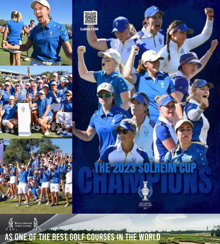 ทีมนักกอล์ฟสาวยุโรปยังคงรักษาแชมป์ The Solheim Cup 