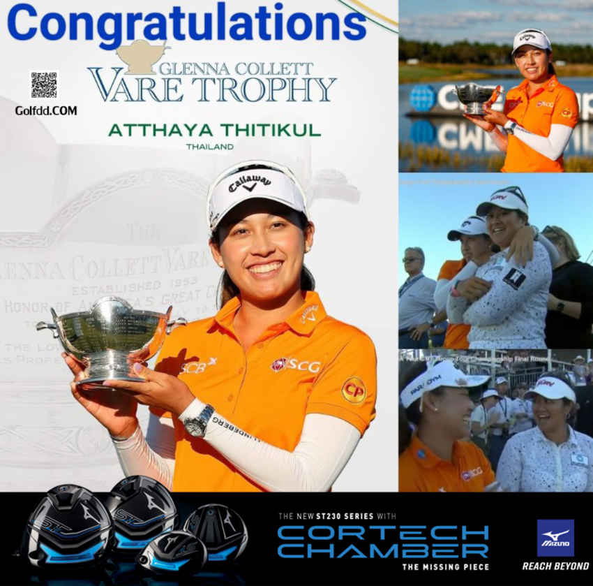 ยินดีกับ "โปรจีน" อาฒยา ฐิติกุล คว้ารางวัล Vare Trophy​ มาครองได้สำเร็จ 