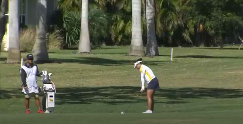 ชมความสุดยอดของ "อีเกิ้ล"  ที่หลุม 6 ของ "เปียโน" ที่สนาม Bradenton Country Club ในรอบสามของ LPGA Drive On Championship! 