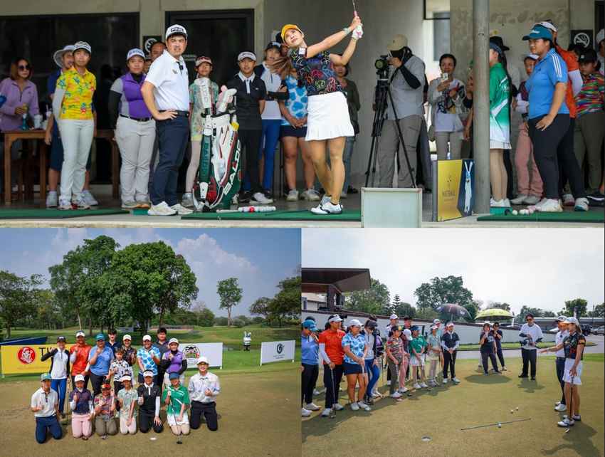 โปรแหวน พรอนงค์  มาร่วมแชร์ประสบการณ์ และจัดกิจกรรม Golf Clinic ให้กับน้องๆที่เข้าร่วมการแข่งขัน LMV x Leborn Junior Golf Classic 2024 