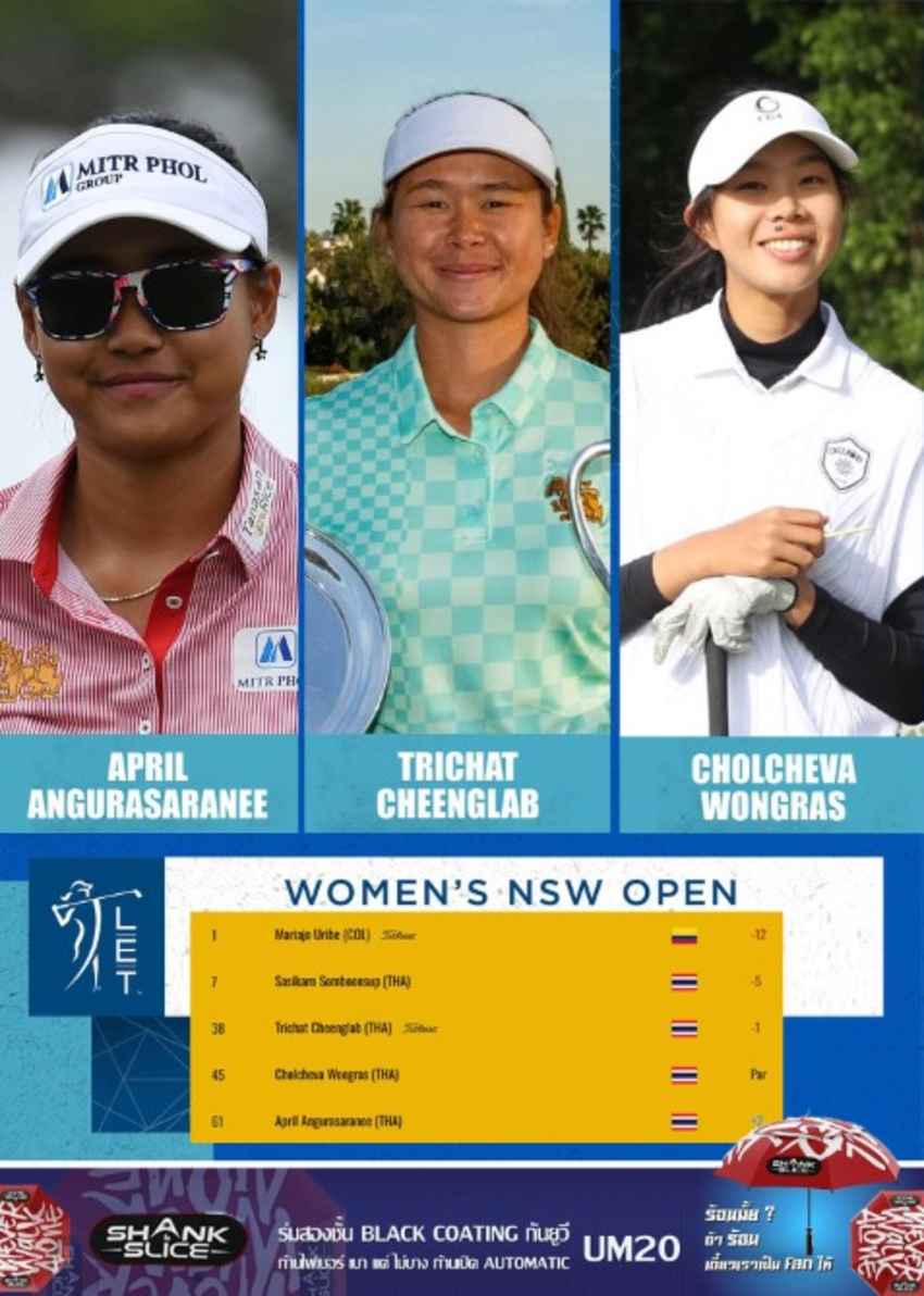 โปรมายด์,โปรเอพริล,อาโป และ โปรออม ผ่านตัดตัว LET tour รายการ WomensNSWOpen 