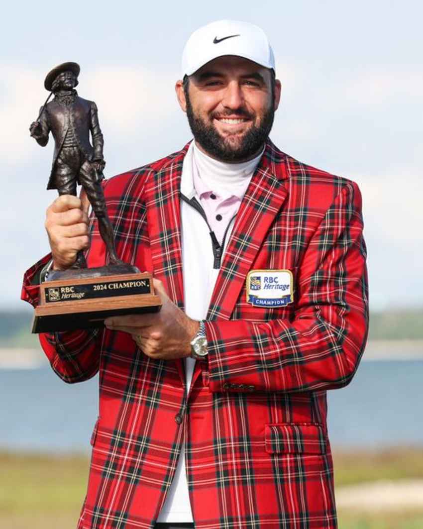 Scottie Scheffler คว้าแชมป์รายการ RBC Heritage เป็นชัยชนะต่อเนื่อง 4 จาก 5 รายการ 