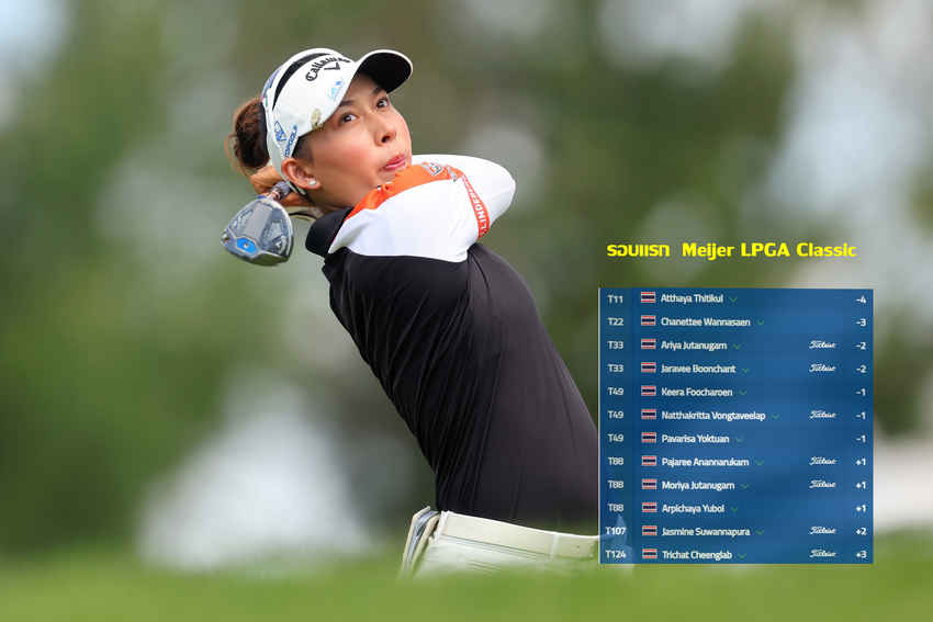"โปรจีน" อาฒยา ฐิติกุล เปิดตัวรอบแรก Meijer LPGA Classic 