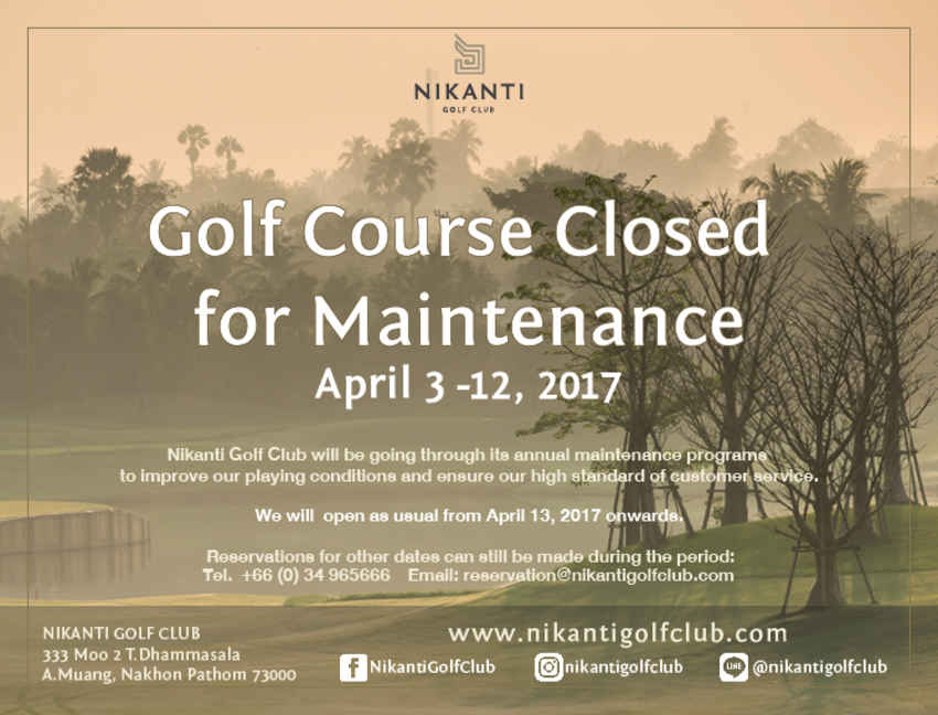 Nikanti Golf Club News สนามกอล์ฟ นิกันติ กอล์ฟ คลับ