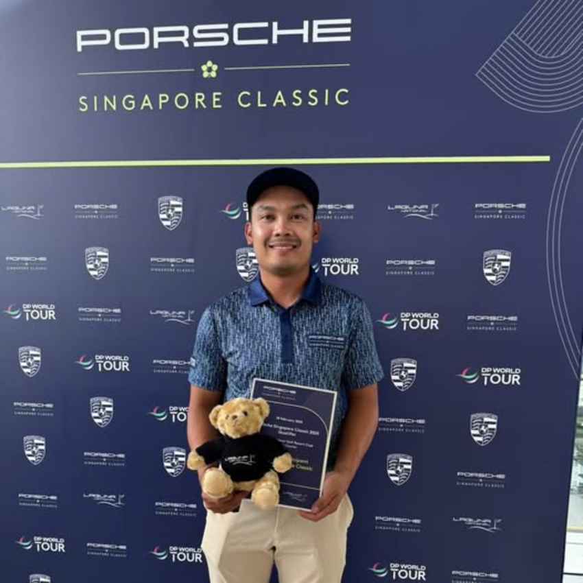 "โปรเจมส์" เนติพงศ์ คว้าตั๋วลุย DP World Tour หลังซิวแชมป์รอบคัดเลือก Porsche Singapore Classic 