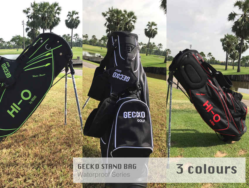 GECKO STAND BAG - Waterproof ถุงกอล์ฟกันน้ำ แบรนด์ไทย ให้คนไทยใช้ในราคาที่จับต้องได้ 