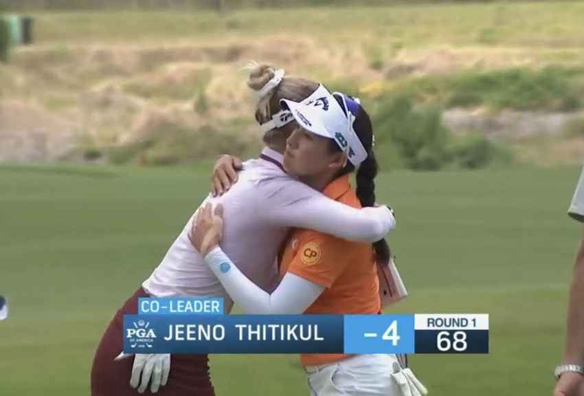 "จีโน่" ฐิติกุล ประเดิม 4 อันเดอร์ เปิดสวยรอบแรกเมเจอร์ KPMG Women's PGA Championship 