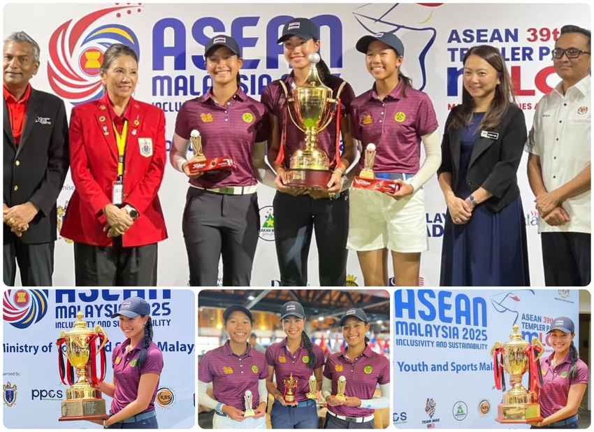 ทีมไทยปังไม่หยุด! “นะโม” ซิวแชมป์เดี่ยว – คว้าทั้งทีมจากศึก Malaysian Ladies Amateur Open 2025 