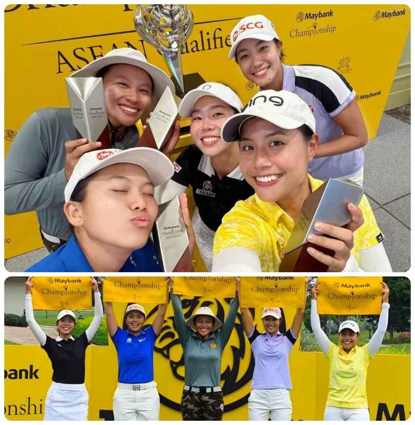 สาวไทยฟอร์มเฉียบ! กวาด 5 สิทธิ์เข้าร่วม Maybank Championship 2025 จากศึก Asean Qualifiers 