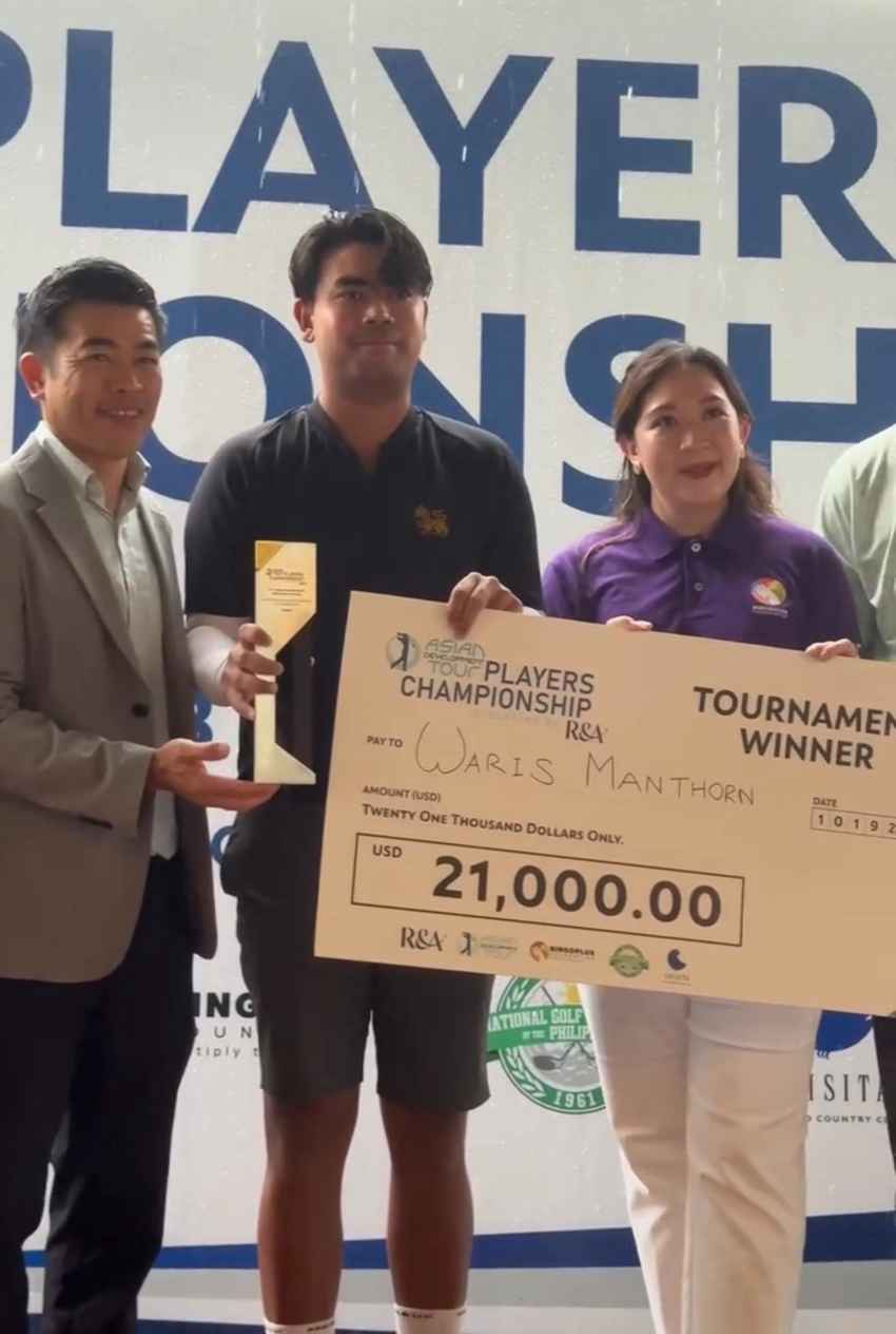 วาริษ มั่นธรณ์ คว้าแชมป์ ADT Players Championship ที่ฟิลิปปินส์ หลังเฉือนชนะเพลย์ออฟสุดระทึก 