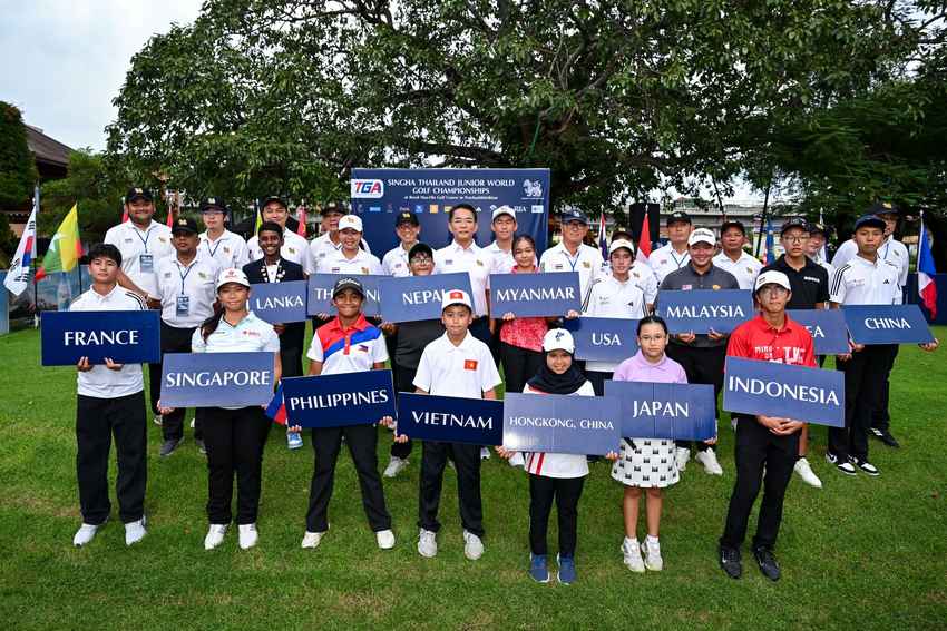 นักกอล์ฟเยาวชน 15 ชาติ ดวลวงสวิง “สิงห์ ไทยแลนด์ จูเนียร์ เวิลด์” ครั้งที่ 16 ที่สนามหลวงหัวหิน 