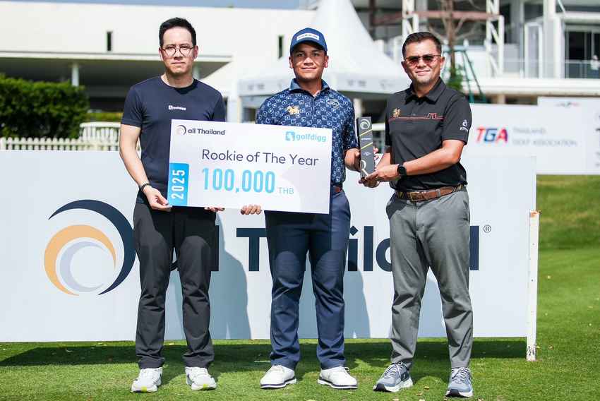 “สหัสวรรษ” ควงตำแหน่ง Rookie of the Year 2025 หลังระเบิดแชมป์แรกตั้งแต่ปีแรกบนทัวร์ 