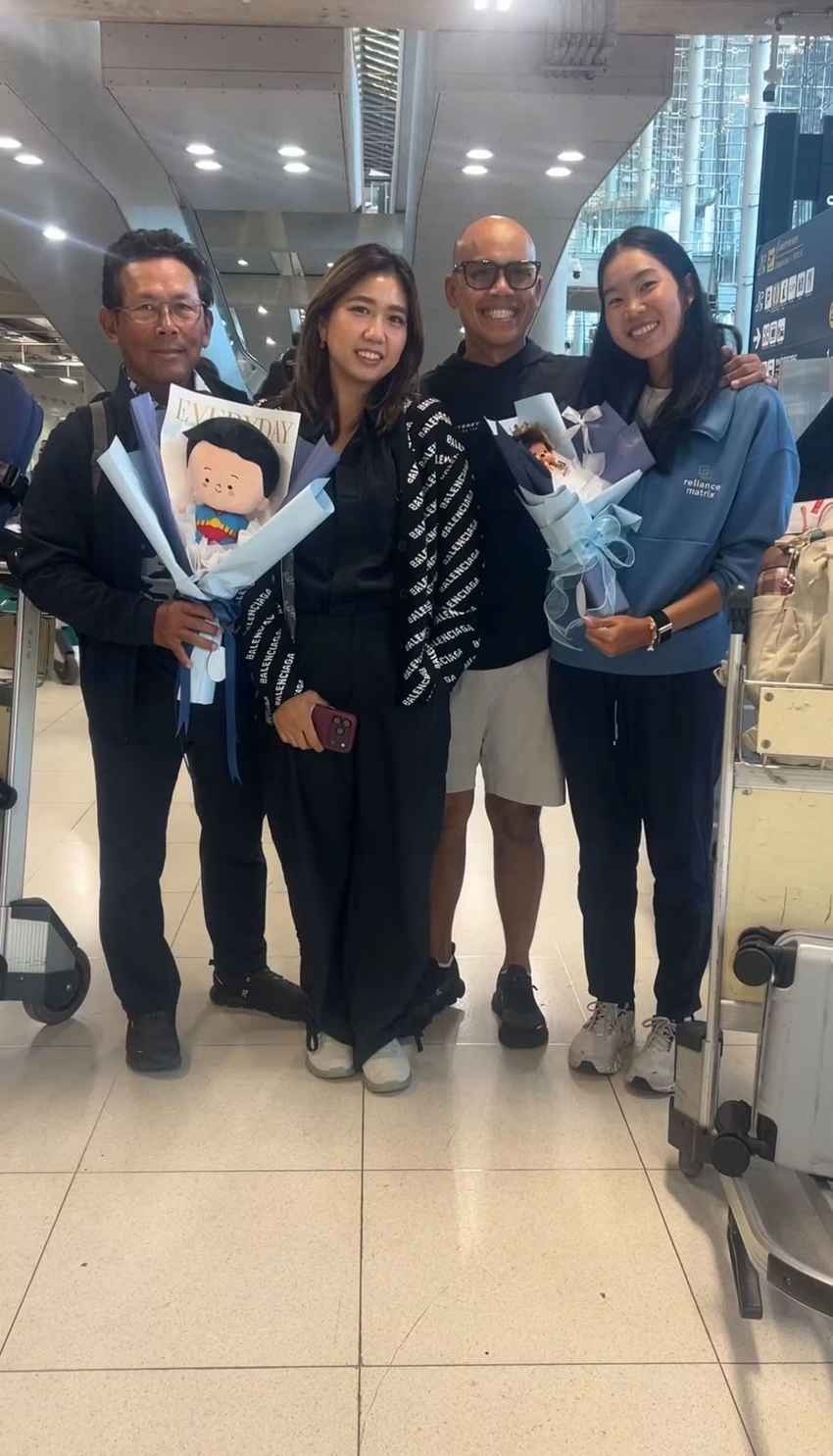 อาโป ชลชีวา"เดินทางกลับถึงประเทศไทยแล้ว หลังคว้าสิทธิ์ลงแข่งขันใน LPGA Tour ฤดูกาล 2027 